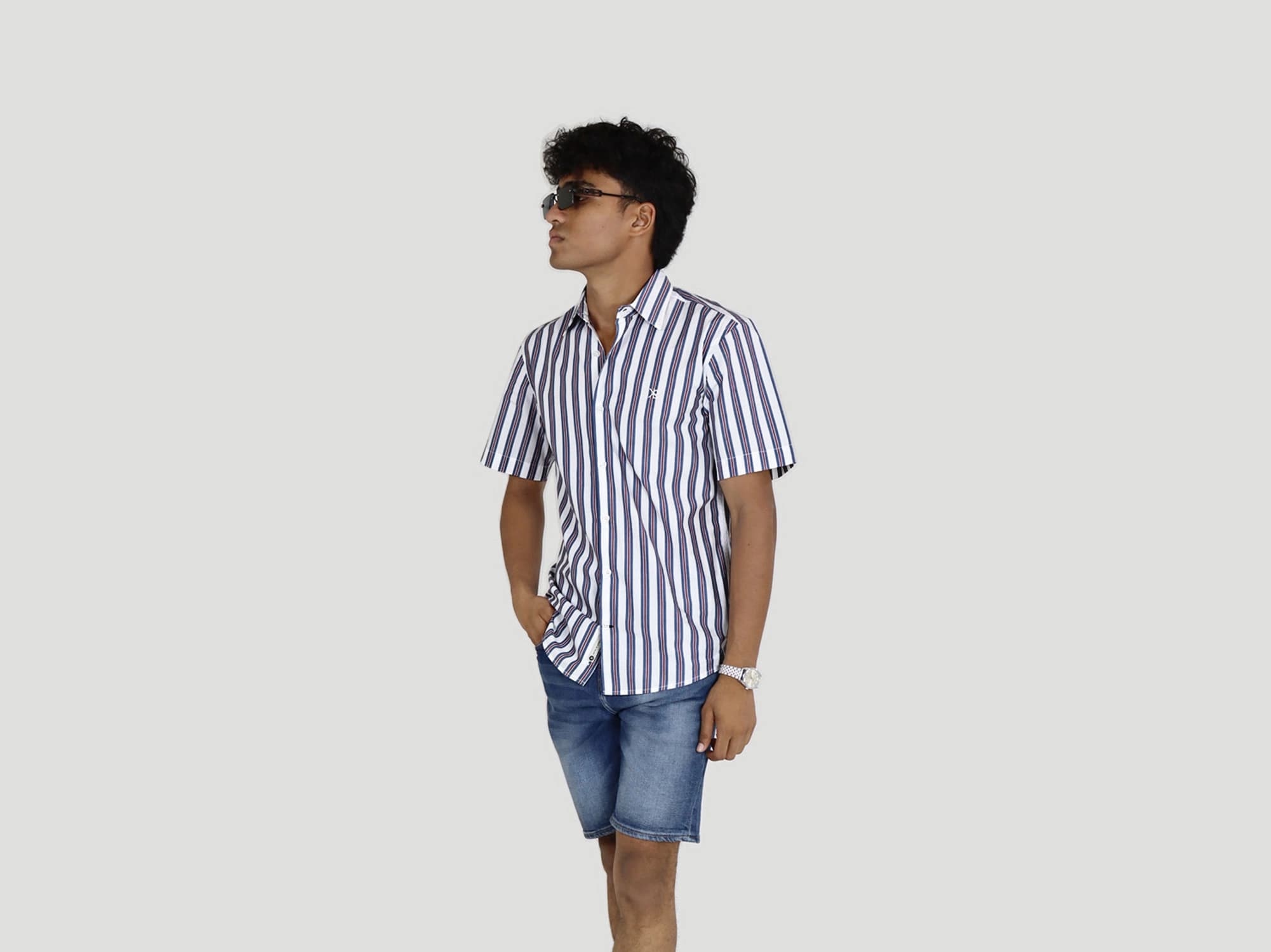 Men's Vivid Stripe Shirt alternate view